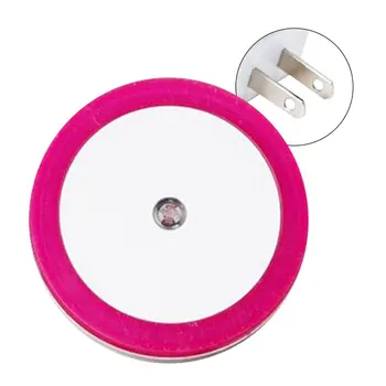 

Intelligent LED Induction Night Lamp Automatic Light Sensor Bedroom Light White/Blue/Yellow/Pink US/ EU Plug 110V-220V