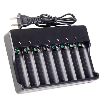 

8 Bay 18650 Battery Charger for Rechargeable Batteries and Universal Smart Battery Intellicharge Charger (Not Batteries),US Plug