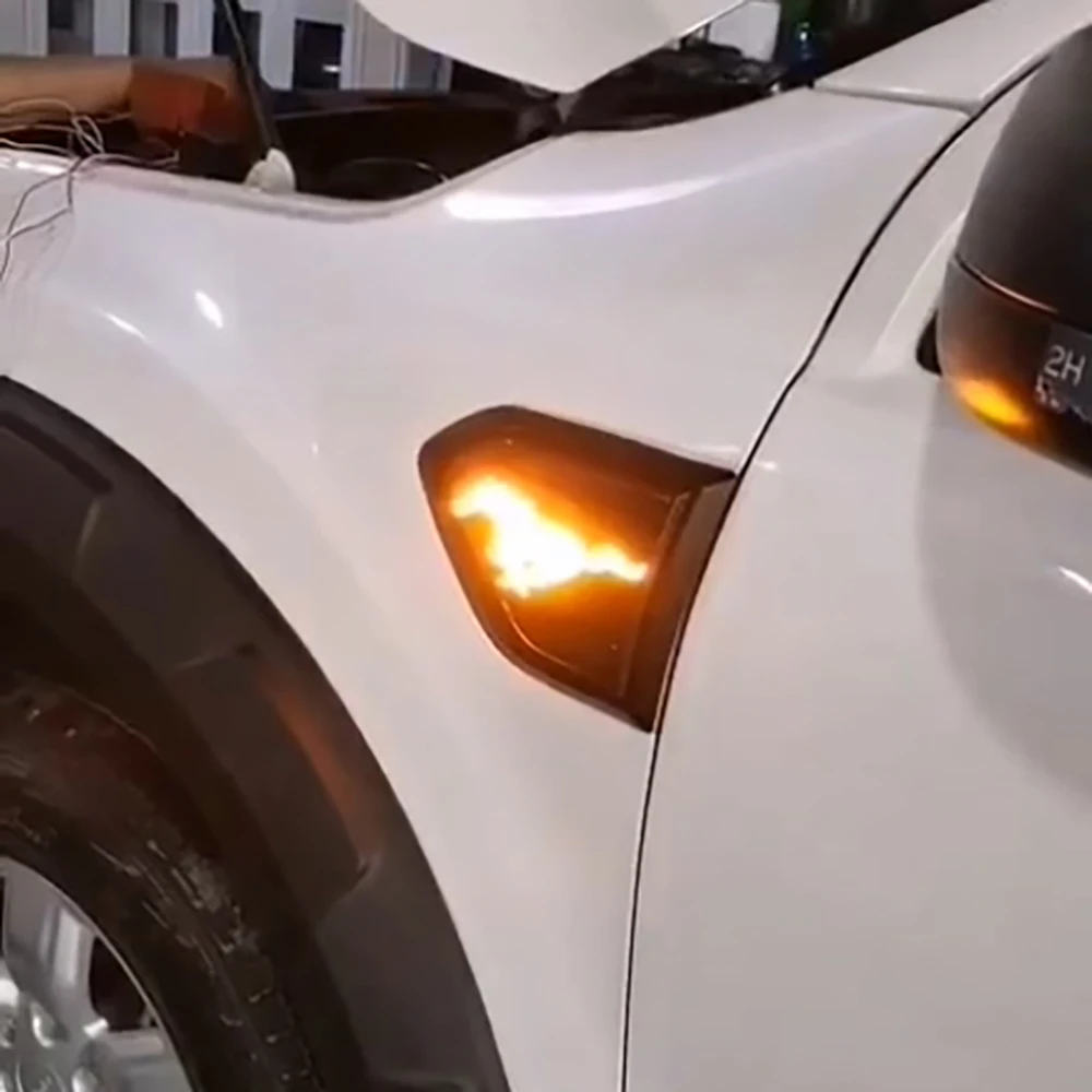 Светодиодный Боковой габаритный фонарь для Ford Everest Ranger DRL габаритный фонарь дневного света с сигнал поворота