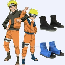 Uzumaki Naruto Anime Cosplay Costumes Women Men Couples Sandals Hatake Kakashi Outdoor Shoes Haruno Sakura Uchiha Sasuke Boots