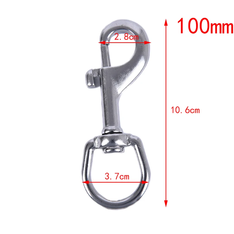 Details about   Stainless Steel Bolt Snap Hook Clip Diving Singel Hook BCD Accessories T I 