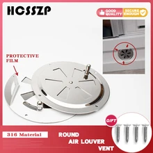 Морская Лодка, 316, нержавеющая сталь, RV, круглая вентиляционная жалюзи, вентиляционная решетка, 5 дюймов