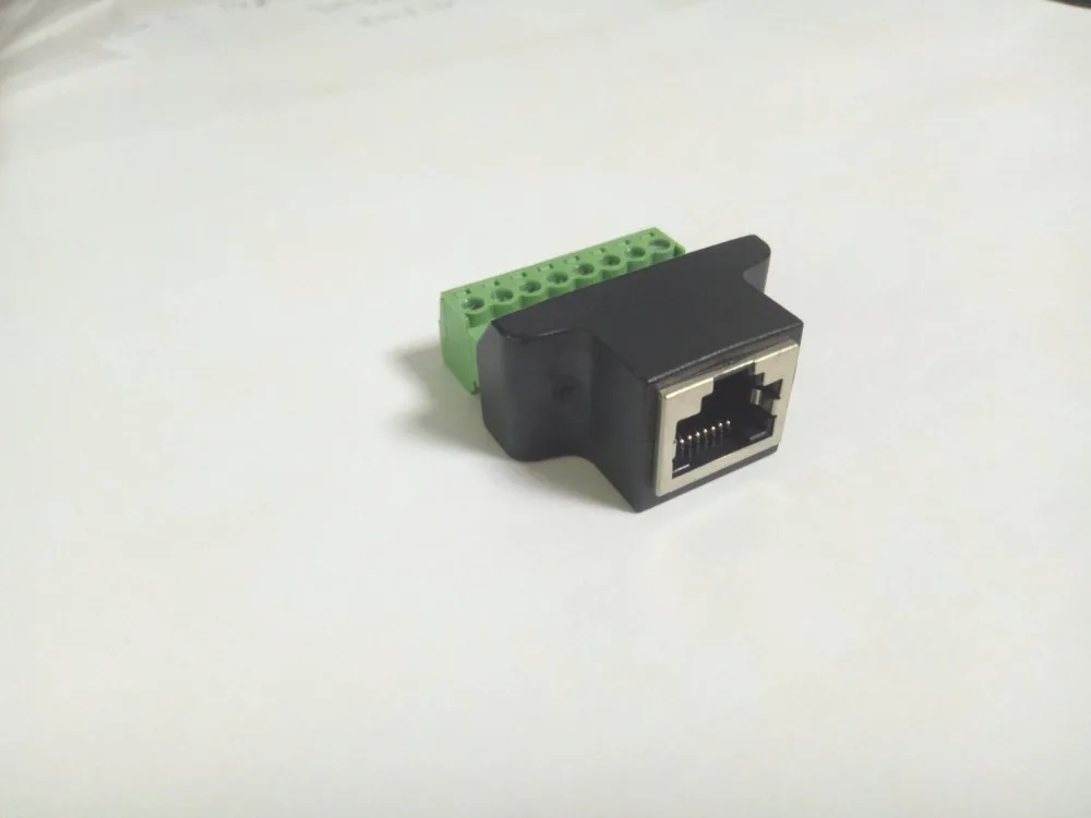 10 шт. 8p8c разъем RJ45 к 8PIN Терминал Rj45 винт для Cat5 Cat5e кабель
