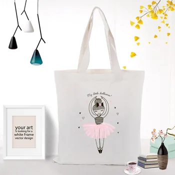 

Canvas Tote Bag Handbag ILLUSTRATION Daily Use Custom Print Logo Text DIY Shopping Bag Print Eco Reusable Recycle