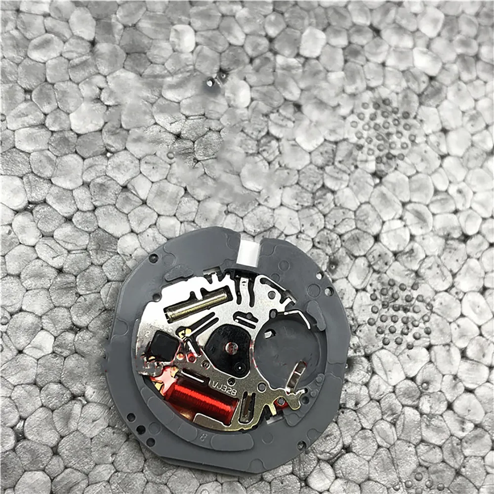 Japan Quartz Watch Movement VJ32 Date at 3 Date at 6 with Battery& Adjusting Stem for 3 Pin Watch Repair Parts