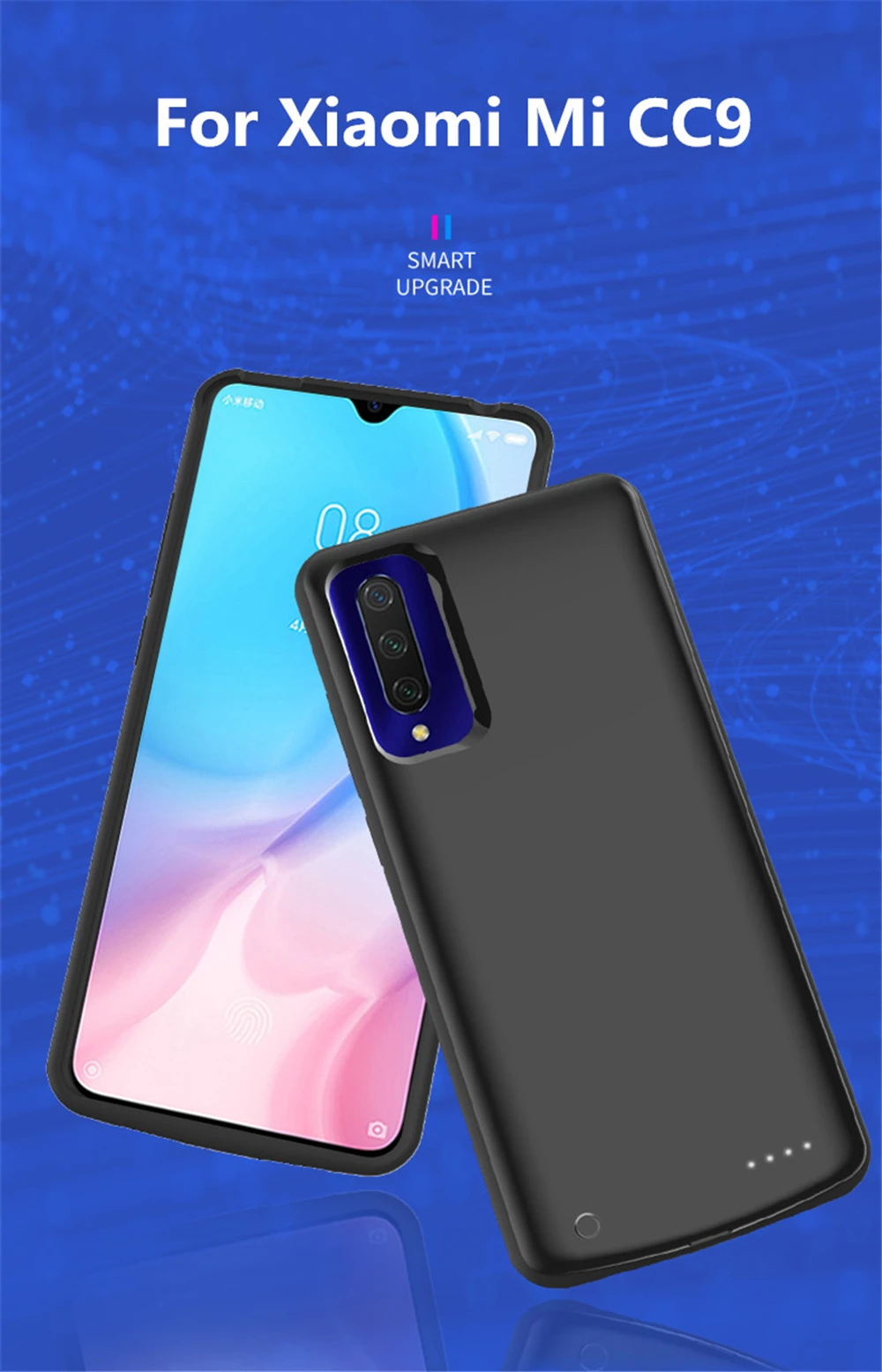 Чехол для аккумулятора 6500 мАч s для Xiaomi mi CC9, запасной внешний аккумулятор, чехол для зарядки для Xiao mi CC9, чехол для внешнего аккумулятора