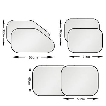 

Replaces Window Sun Shade Parts Silver Tone Car Anti-UV Block Sunshade