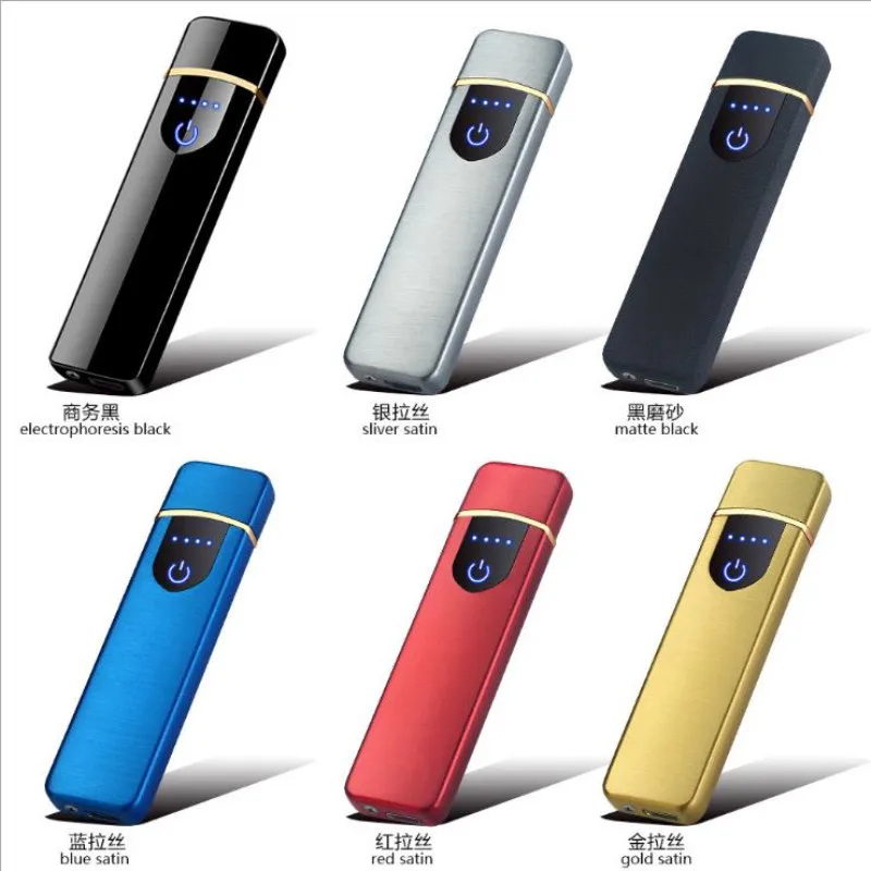 USB Зажигалка сенсорный переключатель сигареты для курения сигарет электронная