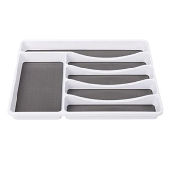 

Drawer Compartment Tray Cutlery Storage Box Plastic Fork Storage Tray Separation