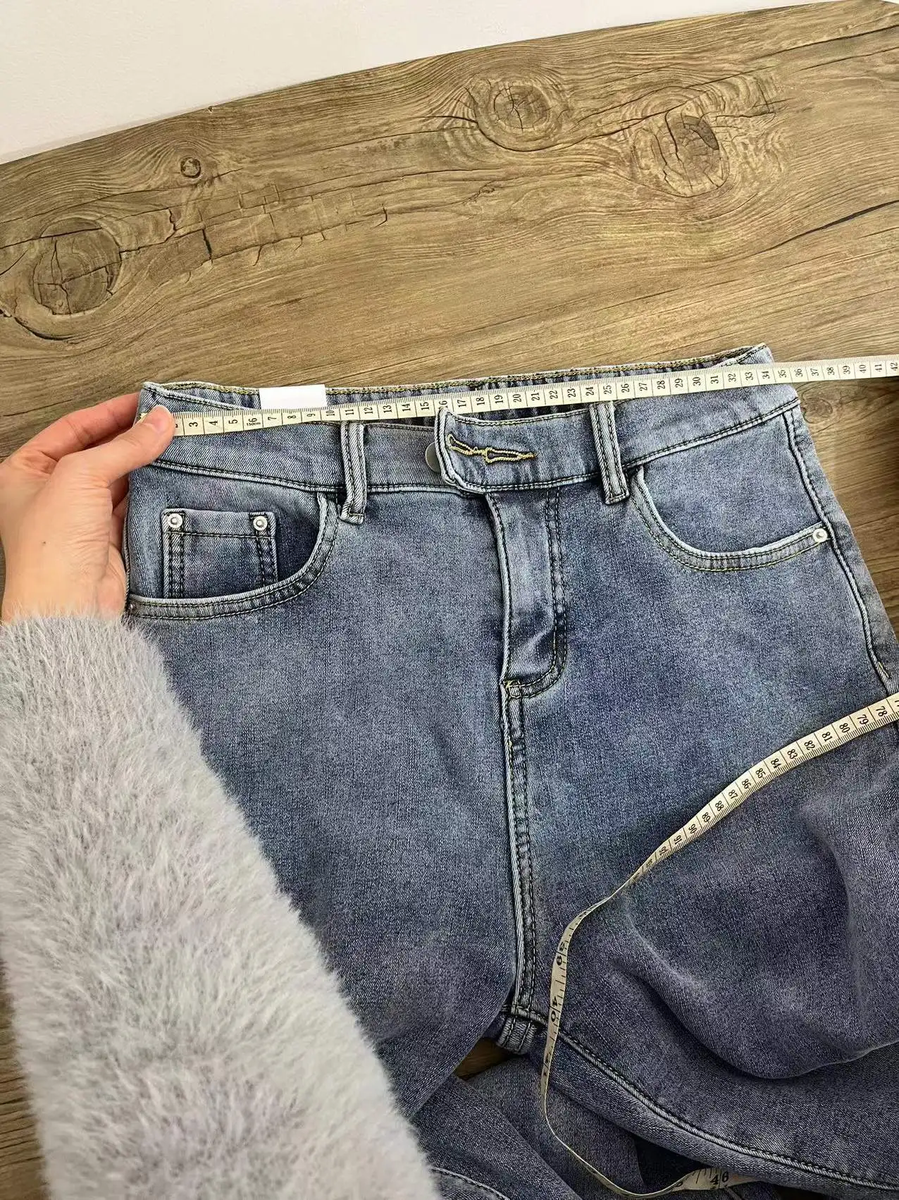 Winter Girls Jeans Women Soft High Waist Women'S Trousers Denim Loose Streetwear Woman Pants Femme Pantalon Mujer Thick Velvet