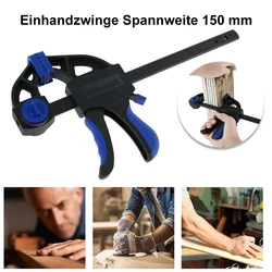 155mm Quick Ratchet F Clamp Wood Working Bar Clamp Clip Kit Spread Holder Carpentry Hand Vise Tool Woodworking Reverse Clamping