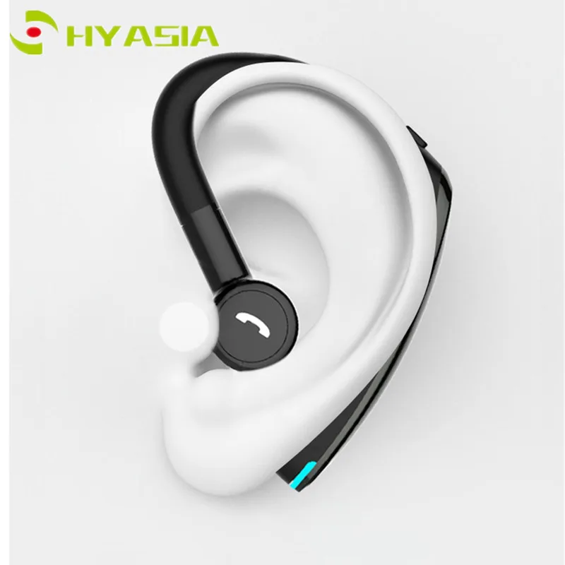 HYASIA Bluetooth 5,0 наушники беспроводные с микрофоном HiFi стерео ушные крючки гарнитура бизнес долгое время ожидания Bluetooth вкладыши в уши для наушников