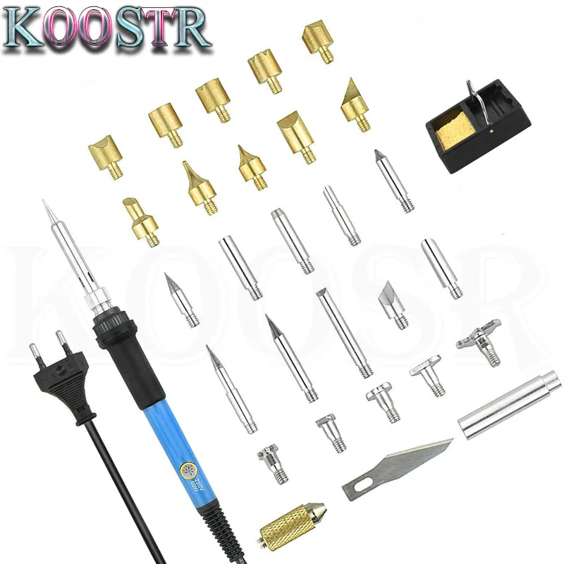 Электрический паяльник с вилкой Стандарта ЕС/США 60 Вт пирографический