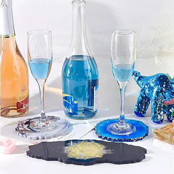 

Crystal Epoxy Resin Mold Fruit Plate Casting Silicone Mould Handmade DIY Crafts Tray Making Tool