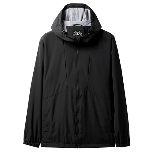 Giordano мужская куртка с контрастной подкладкой с капюшоном ветровка на молнии спереди Jaqueta Masculino ветрозащитный Corta Vento Masculino 01079747 - Цвет: 09Black