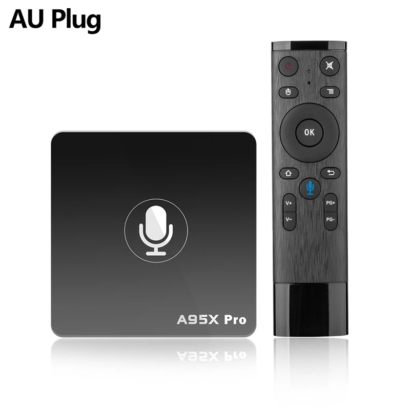 Акция- A95X pro Android 7,1 Smart tv Box четырехъядерный 2 ГБ/16 ГБ Смарт медиаплеер AU