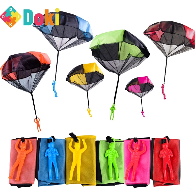 3 x Vintage Children Paratrooper Parachute Skydiver Outdoor Toy Gift