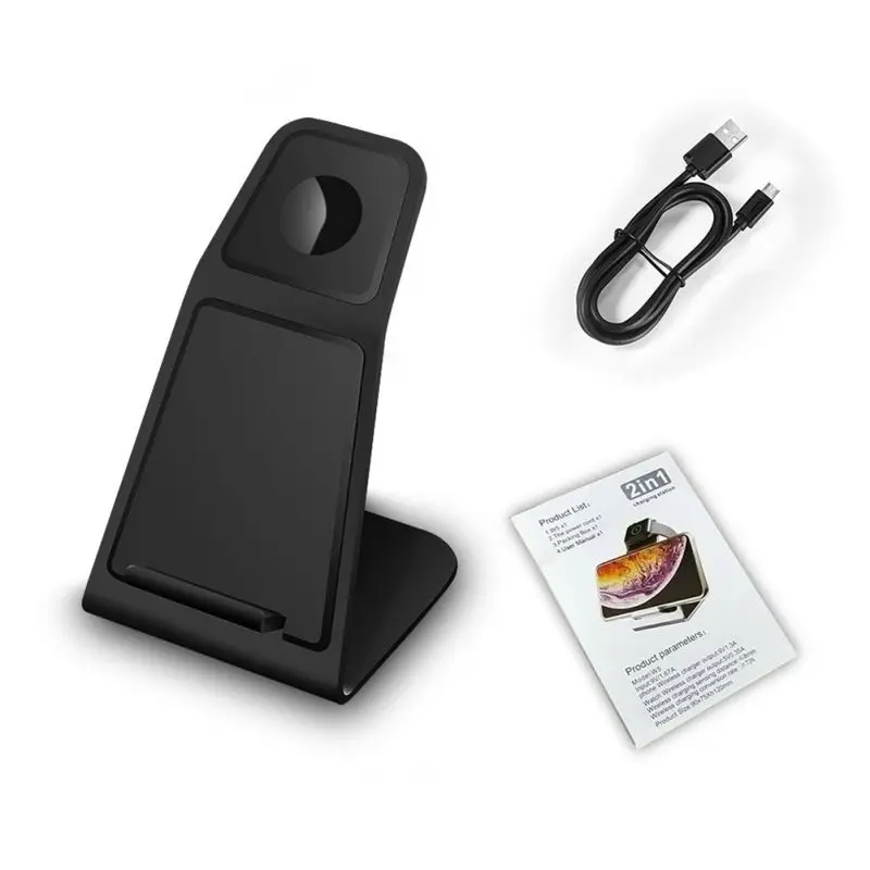 Подходит для IPhone, для Apple Watch, беспроводной зарядный коврик, практичная быстрая зарядная станция, портативная беспроводная зарядная площадка