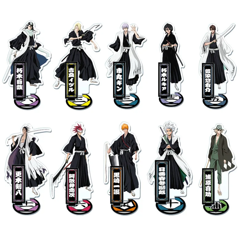 

15cm cute BLEACH Kurosaki Anime Action Key Chain Acrylic Figure Keyring Model Toy Keychain Keyholder Unisex Gift