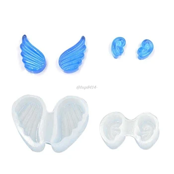 

2Pcs Cute Mini Wings Pendant Silicone Resin Mold Earrings Necklace Resin Casting Mould Jewelry Making Tools Art Crafts