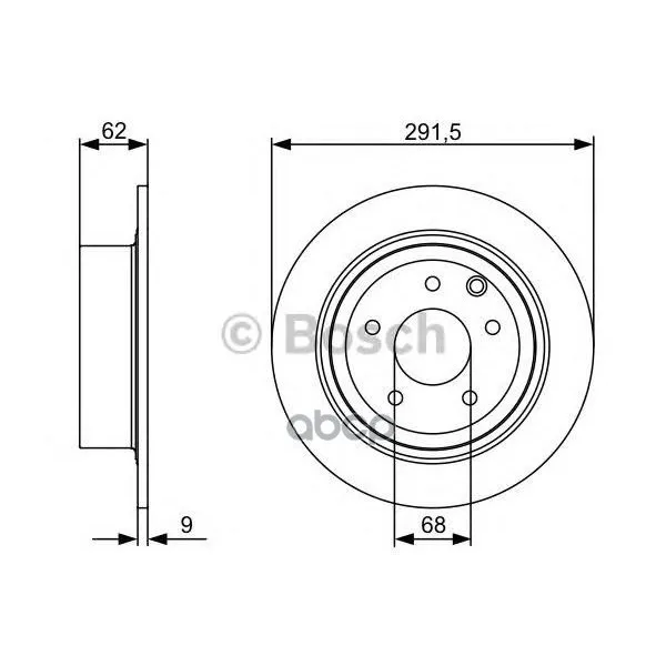 Тормозной Диск Задний Bosch арт. 0986479362