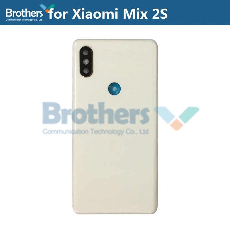 White add CamerGlass Корпус батареи для Xiaomi mi x2S mi x 2S Батарейная дверь с объективом камеры стеклянная задняя крышка задний корпус для M1803D5XA - Цвет: White add CamerGlass