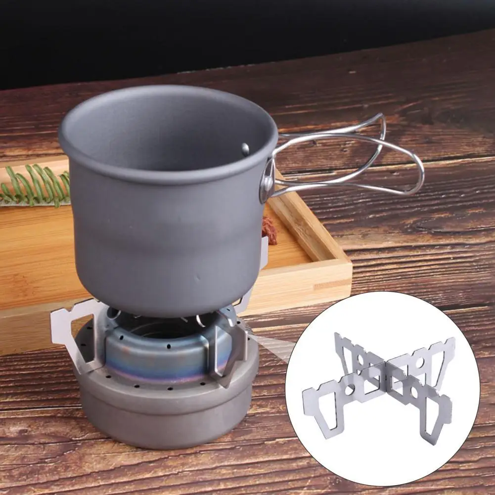 Alcohol Stove Rack Temperature Resistant Anti Slip Rust-proof Cross Support for Outdoor | Спорт и развлечения