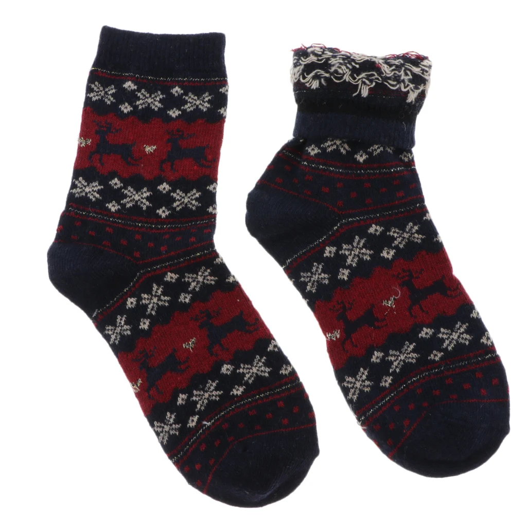 Mens Womens Christmas Socks Basketball Ankle Socks Cotton Running Hiking Compression Low Cut Thermal Compression Sock 