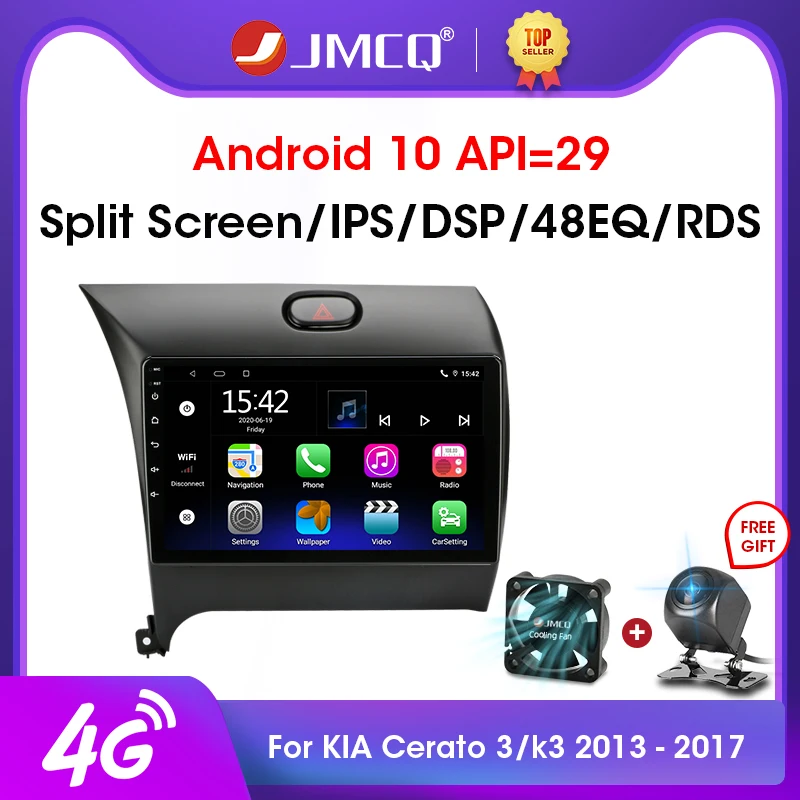 

Android 10.0 2GB+32GB DSP CarPlay Car Radio Multimidia Video Player Navigation GPS For Kia K3 Cerato 3 Forte 2013-2017 2 din dvd