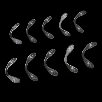 

10x, Clear Silicone Eyeglasses Nose Pads, Glasses Anti-Slip Nosepads for Outdoor Sports Children
