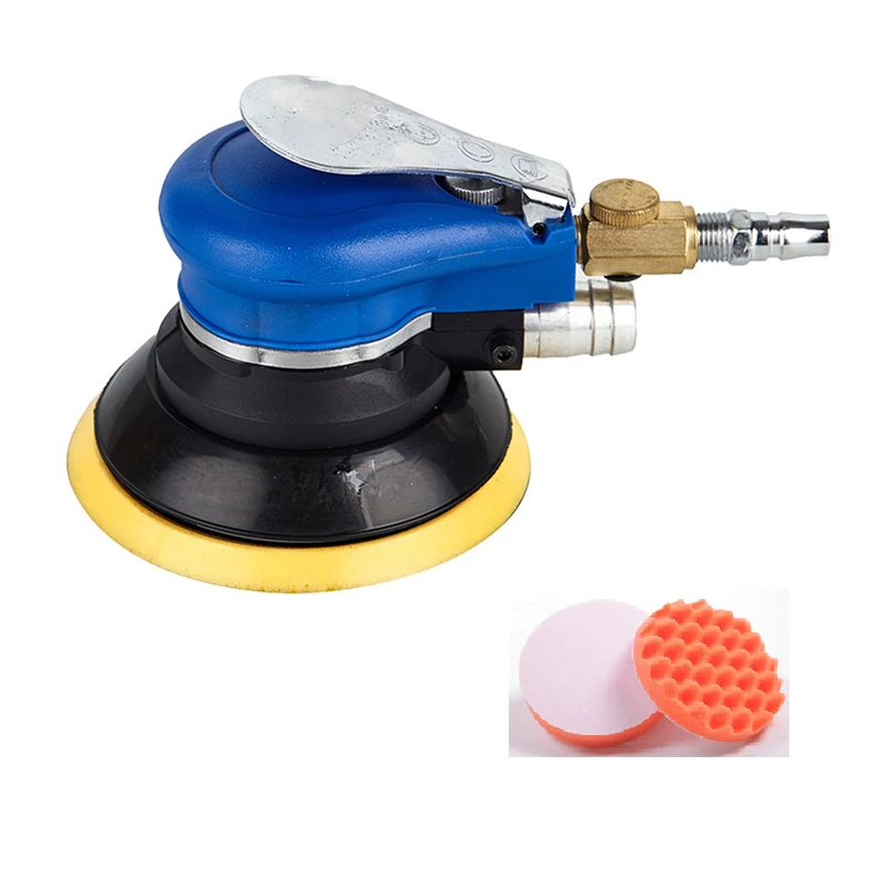 

New 5 Inch Non-Vacuum Matte Surface Circular Pneumatic Sandpaper Random Orbital Air Sander Polished Grinding Machine Hand Tools