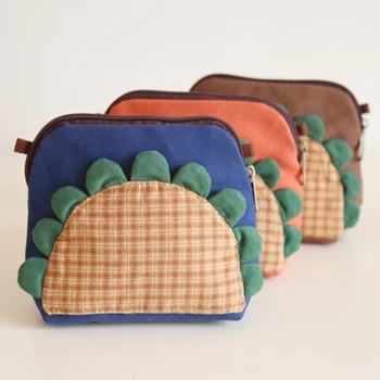 

Women Canvas Handbags Mini Student Bag Cell Phone Bags Simple Small Crossbody Bags Casual Ladies Flap Flower Shoulder Bag