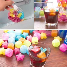 20 шт Разноцветные кубики льда, маленькие ведра для льда, летние домашние вечерние инструменты для холодных напитков, многоразовые формы для льда