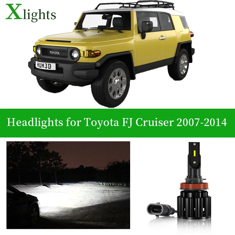 

Xlights For Toyota FJ Cruiser 2007 2008 2009 2010 2011 2012 2013 2014 Led Headlight Bulb Low High Beam Lamp Headlamp Auto Light