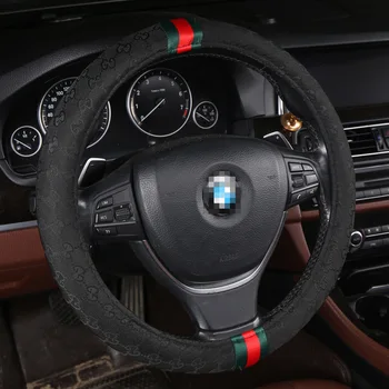 

WLMWL Leather Car Steering Wheel Cover For Citroen C4-Aircross C4-PICASSO C6 C5 C4 C2 all models C-Elysee C-Triomphe Car-Styling
