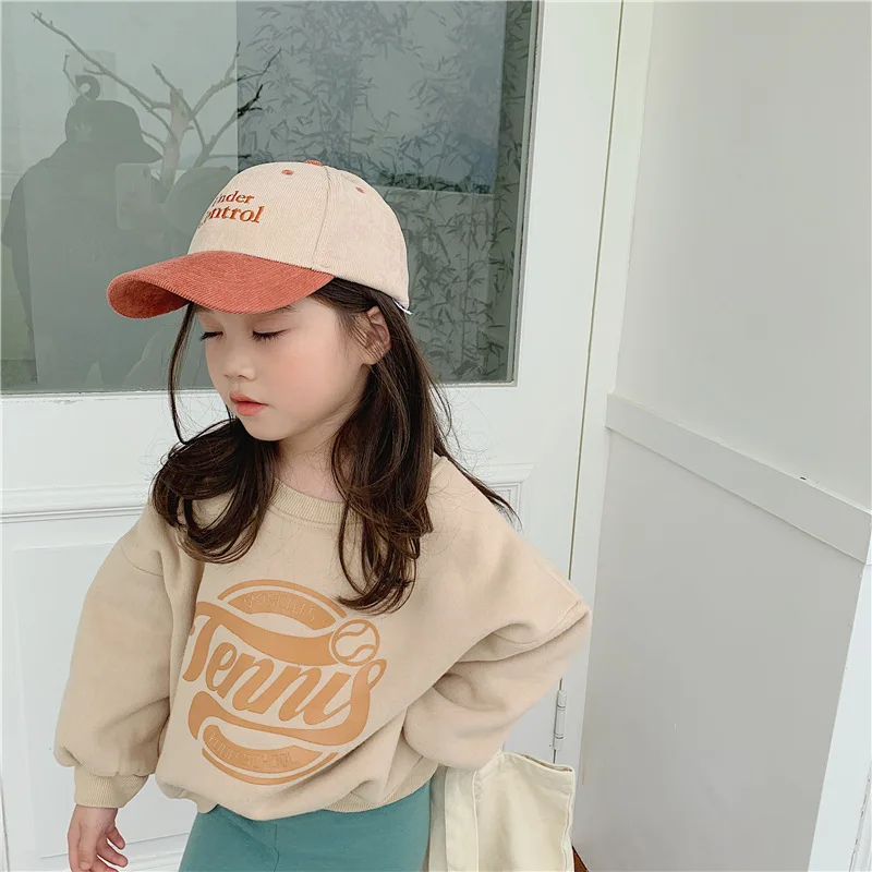 New Arrival Baby Boys Girls Sweatshirts Winter Spring Autumn Child Plus Velvet Hoodies Kids Long Sleeves Sweater Pullovers Tops