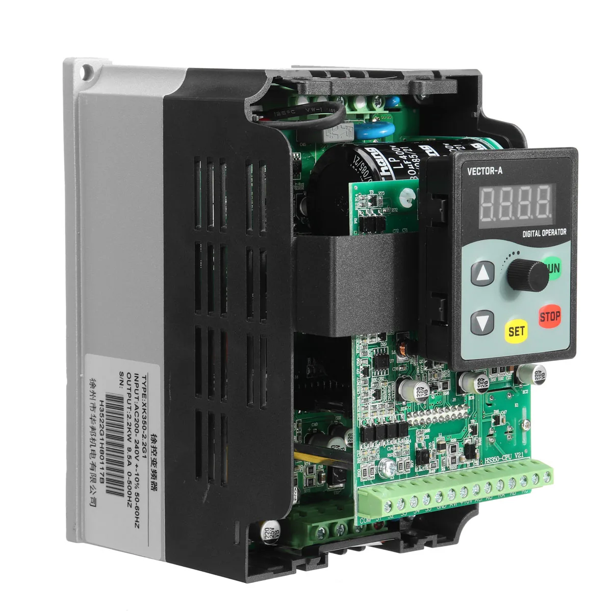 2.2KW 3HP 220V 9.5A 1 до 3 фазный инвертор переменной частоты привод VSD VFD