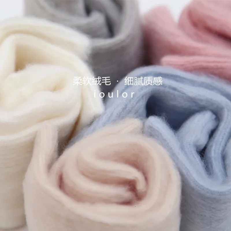 SP& CITY, новинка зимы, одноцветные женские носки с пухом, простые, дышащие, до лодыжки, удобные носки из хлопка, согревающие, трендовые