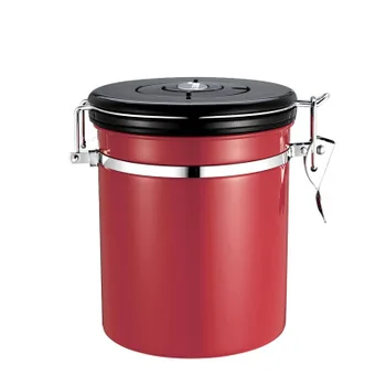 

Unique Design 1.5L Stainless Steel Airtight Coffee Container Storage Canister Set Coffee jar Canister For Coffee Beans Tea