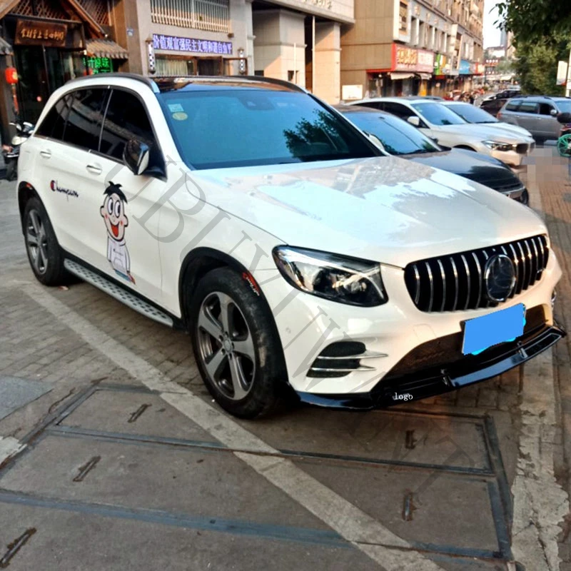 Для Mercedes-Benz X253 GLC200 GLC300 автомобиля ABS передний спойлер авто диффузор Бампер протектор украшения