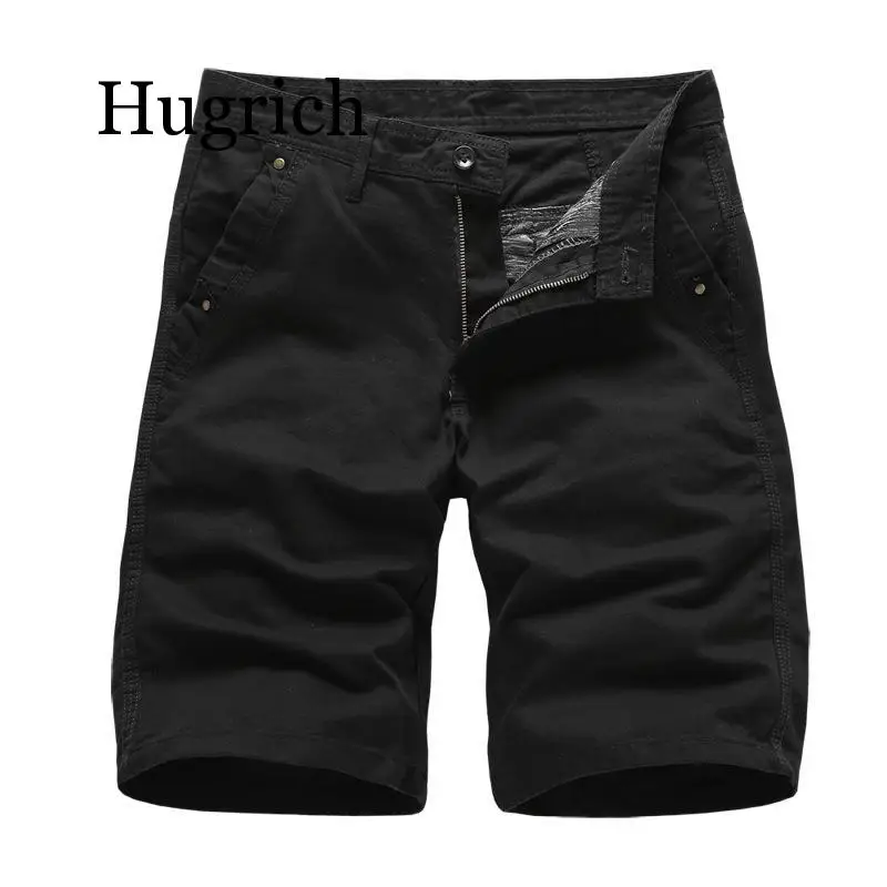 Brand New Mens Cargo Shorts 2020 High Quality Black Military Short Pants Men Cotton Solid Casual Beach Shorts Men Summer Bottom