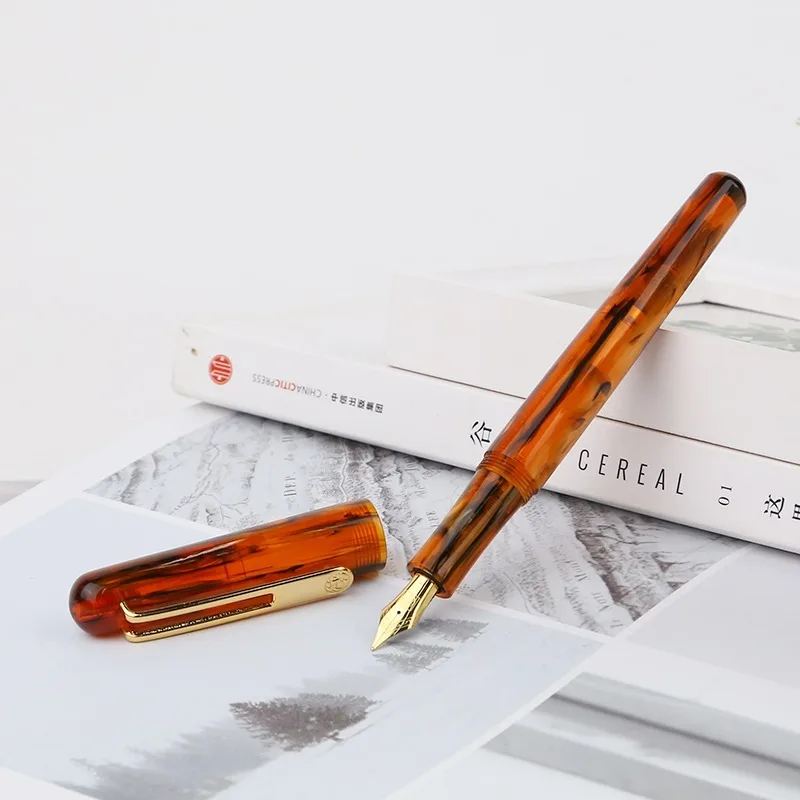 НОВЫЙ ПИКАССО целлулоид авторучка Pimio EtSandy Аврора PS 975 иридия F чернильная ручка Nib