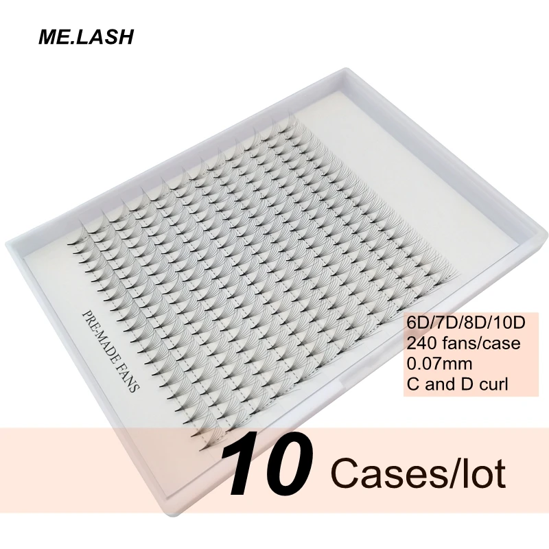 直売価格 まつげエクステ 10トレイ バッチ シャープ ショートステム 既製のまつ毛 6d 7d 10d 個別 柔らかいミンク ボリューム0 07 安い オーダー Ced3 Com Br