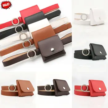 

2020 Newest Hot Women's Waist Pack Waist Belt With Small Mini Purse Solid Plain Waist Bag Ladies Fashion Winter Elegant Belt Bag