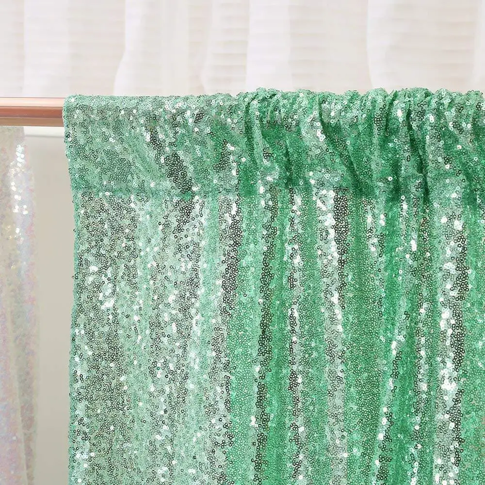 

Light Green Sequin Curtain Backdrop Photo Curtain Backdrop Curtain Panels Sequin Photo/Pics Backdrop Wedding Backdrop