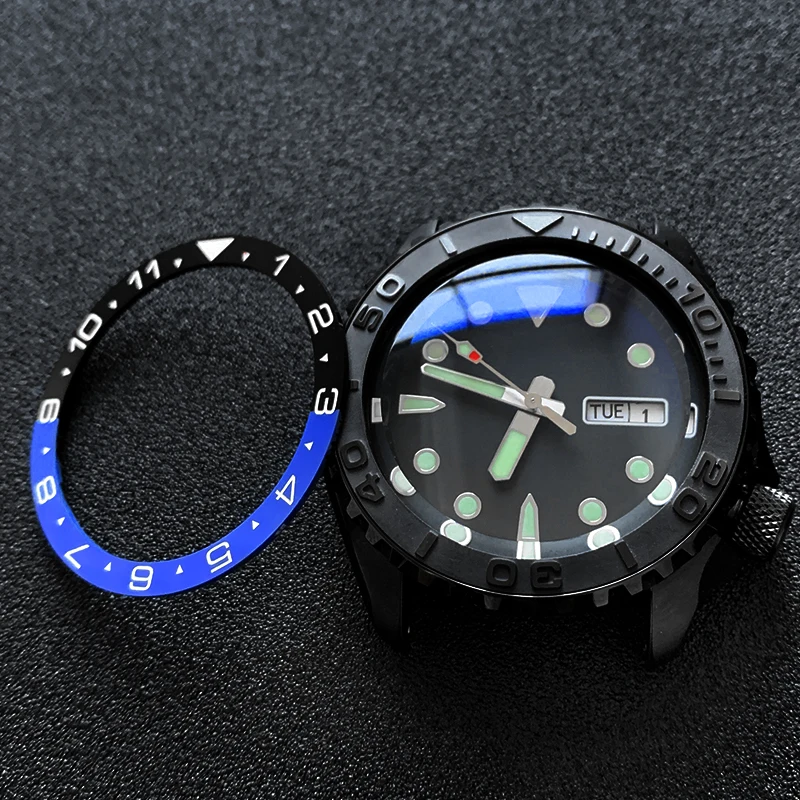 Details about   Submarine Black Flat Ceramic Bezel Insert fit Sei ko SKX007/009 Watches 38mm 
