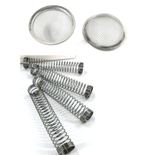 Нержавеющая сталь Материал 110 мм наргиле кальян шланг пружина и серебро из нержавеющей стали для кальяна металлический экран кальяна аксессуары