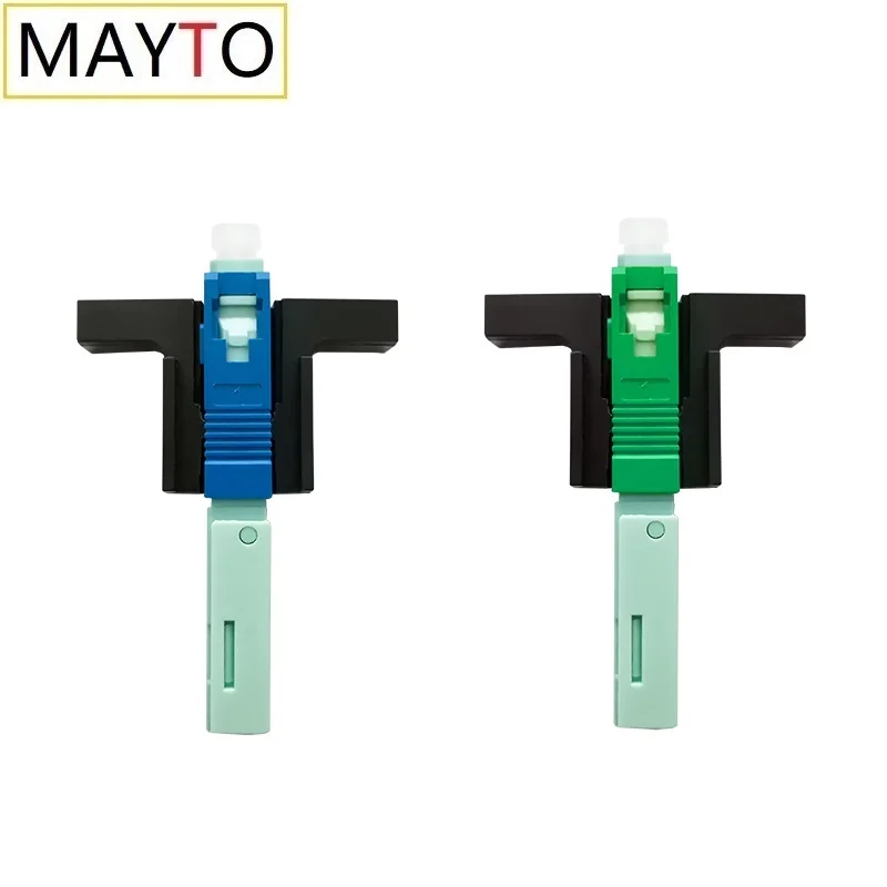 free shipping ftth tool cold connector tool high quality sc apc fast connector single mode connector fiber optic fast connnector High Quality SC APC SM Single-Mode Optical Connector FTTH Tool Cold Connector Tool SC UPC Fiber Optic Fast Connnector