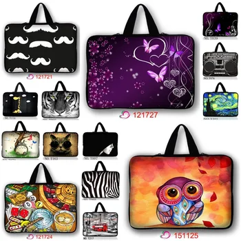 

Custom printing soft neoprene notebook handle sleeve laptop handle bag 10" 12" 13" 14" 15" 17" for macbook dell sumsung hp
