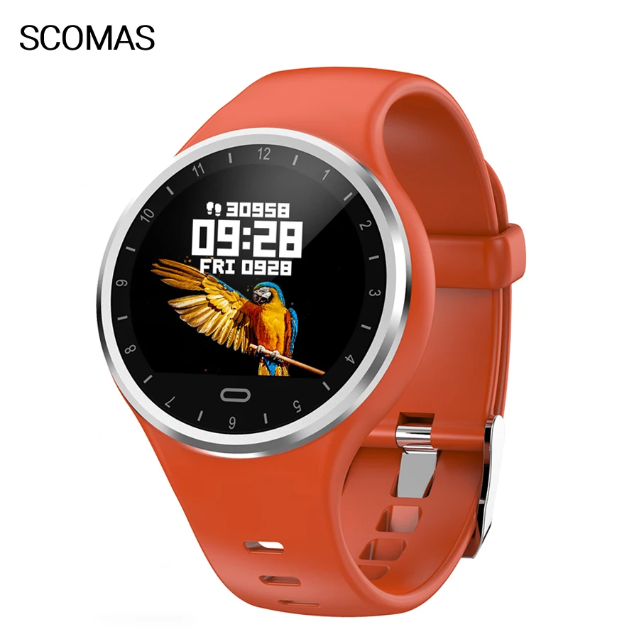 SCOMAS Fashion Smart Watch Women IP67 Waterproof 1.22&quot IPS Heart Rate Blood Pressure Monitor Sport Smartwatch For iOS Android |